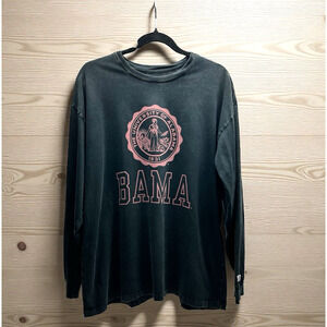 University of Alabama Crimson Tide est 1831 BAMA Adult Black L Long Sleeve Shirt